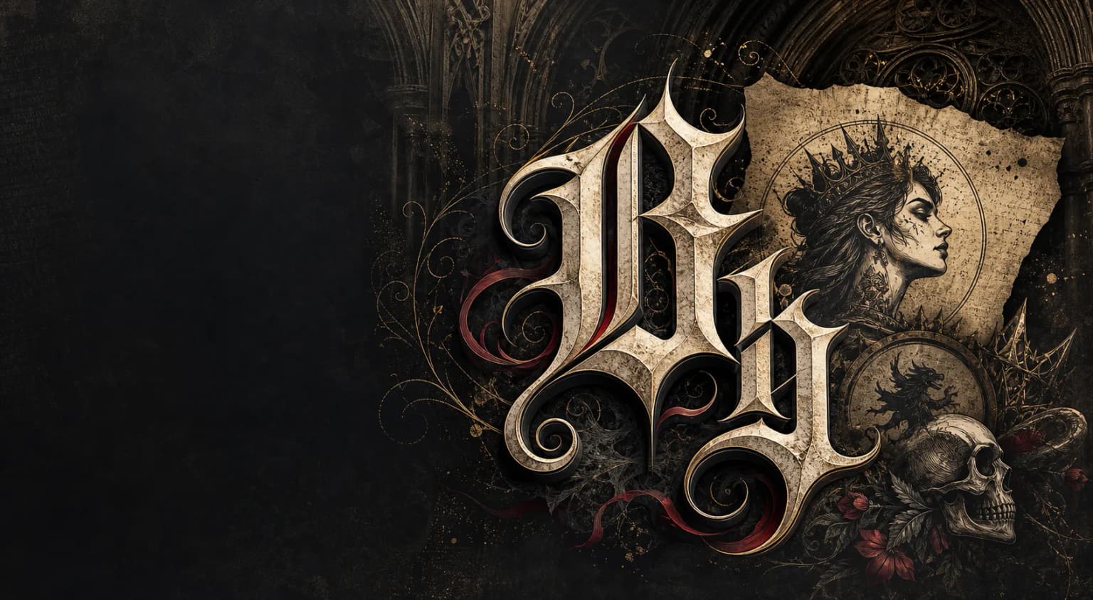 Gothic font generator preview with old english text styles