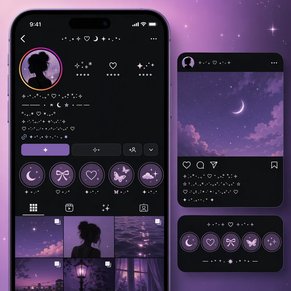 Instagram font examples for bio, captions, and stories
