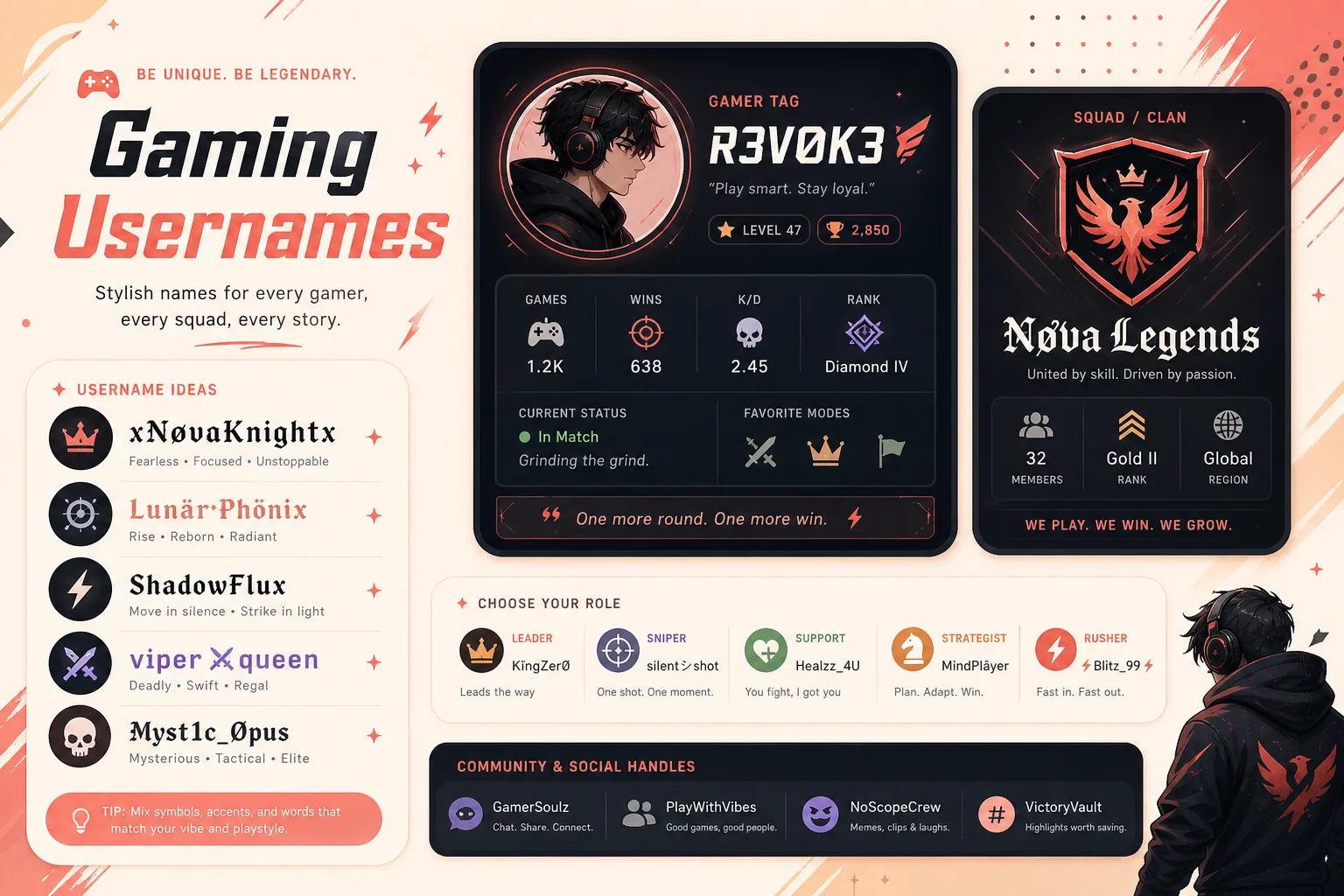 Use stylish fonts in gaming usernames